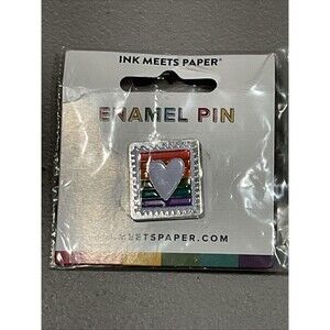 Ink Meets Paper Rainbow Pride Enamel Pin